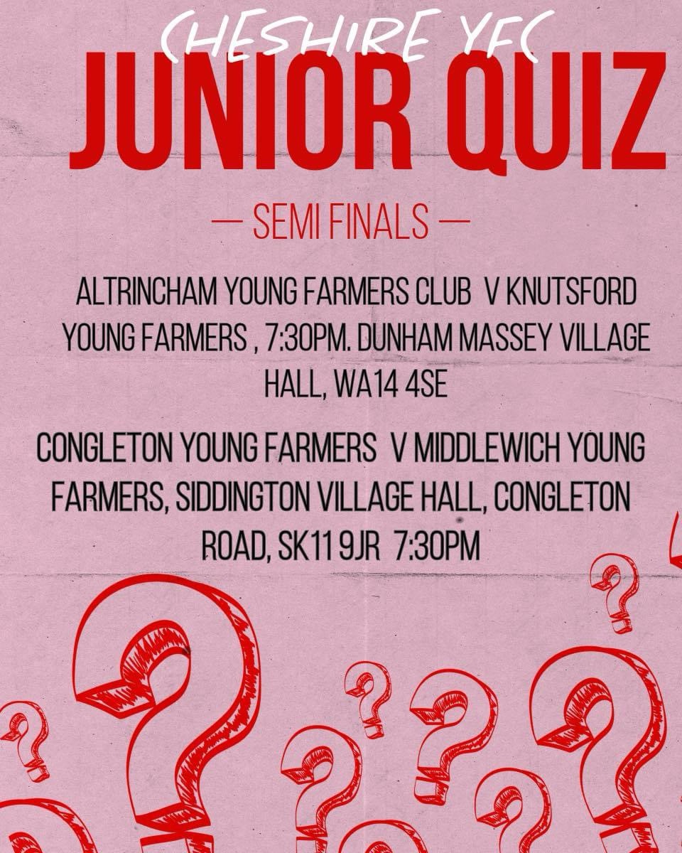 ✨ TONIGHT WE HAVE THE JUNIOR QUIZ SEMI FINALS!